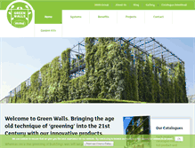 Tablet Screenshot of green-walls.co.uk